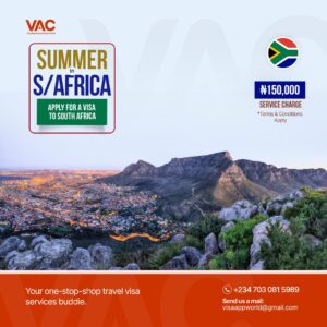 South Africa visa application from the best travel agent in nigeria