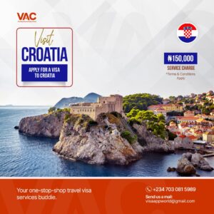 Croatia visa application from the best travel agent in nigeria