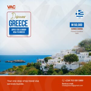 Greece visa application from the best travel agent in nigeria