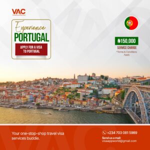 Portugal visa application from the best travel agent in nigeria