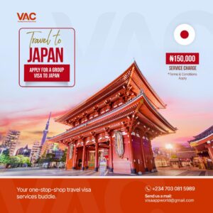 Japan visa application from the best travel agent in nigeria