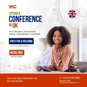 UK Conference visa application from the best travel agent in nigeria