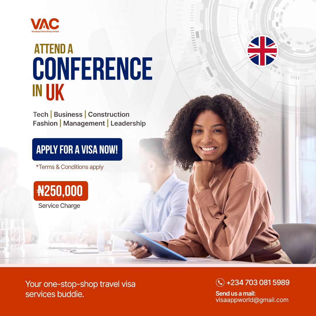UK Conference visa application from the best travel agent in nigeria