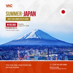 Summer in Japan visa application from the best travel agent in nigeria
