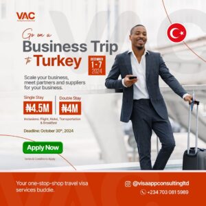 Turkey visa application from the best travel agent in nigeria