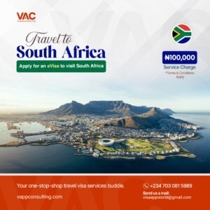 South Africa visa application from the best travel agent in nigeria