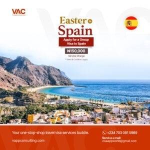 spain visa application from the best travel agent in nigeria