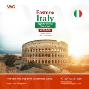 Italy visa application from the best travel agent in nigeria