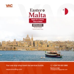 Malta visa application from the best travel agent in nigeria